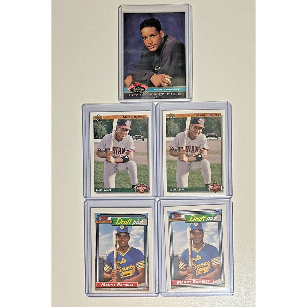 Manny Ramirez Topps and Upper Deck Rookie Cards